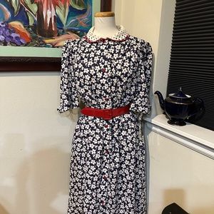 Vintage 1960s Model's Coat in Red, White and Blue - New w/ Tags  - So Cute.